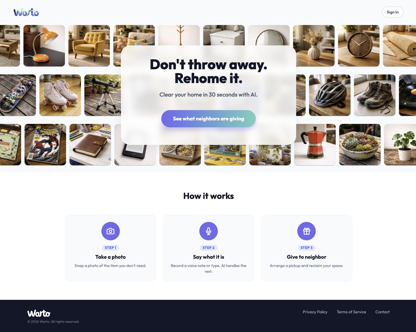 Warto marketplace screenshot